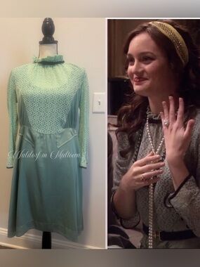 ASO Blair Waldorf green dress